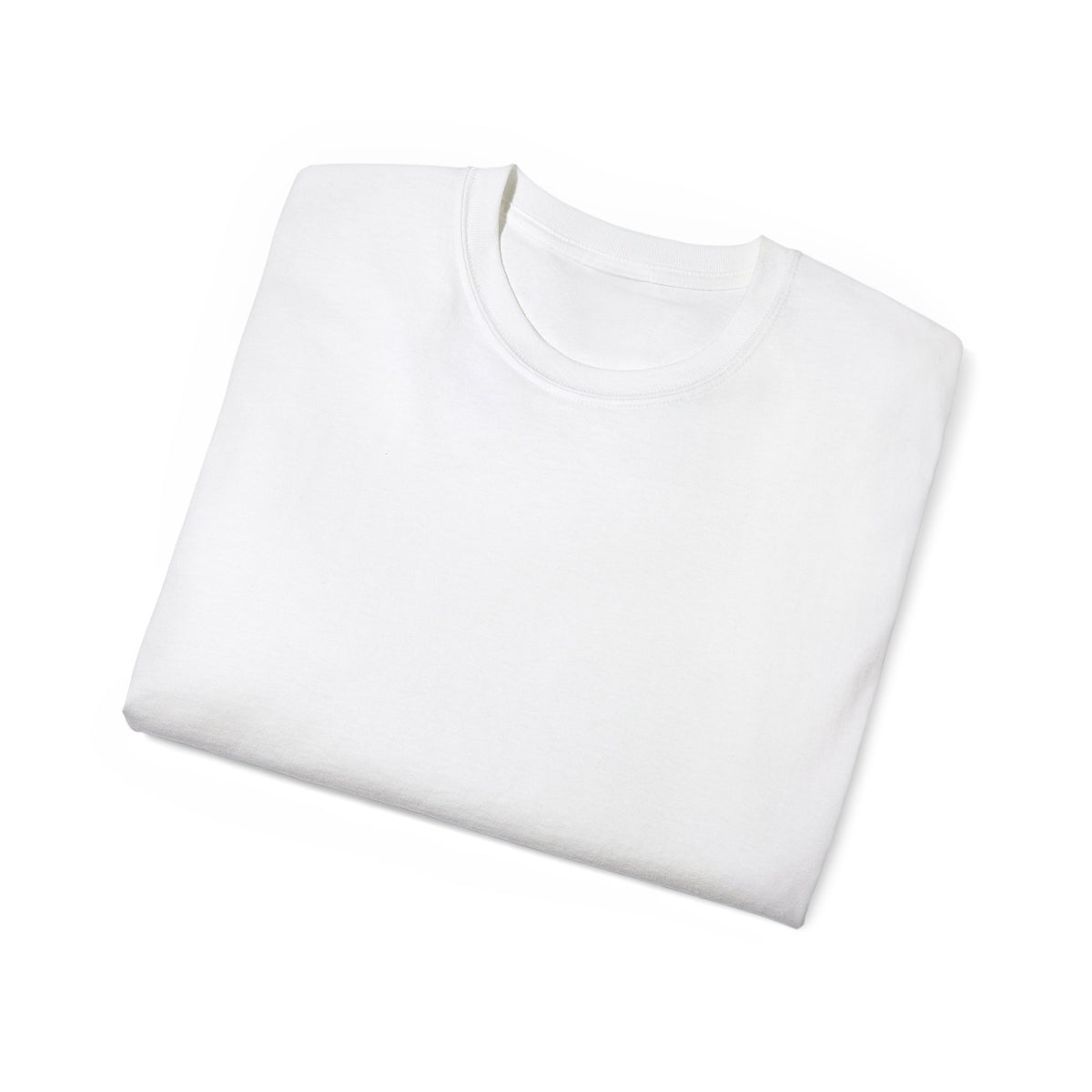 Classic White Cotton Tee — Minimal Test Sleeve Shirt