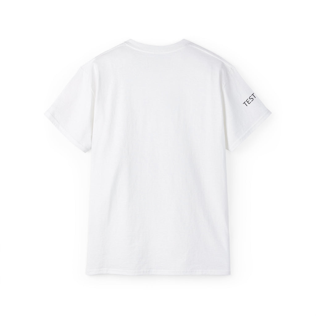 Classic White Cotton Tee — Minimal Test Sleeve Shirt