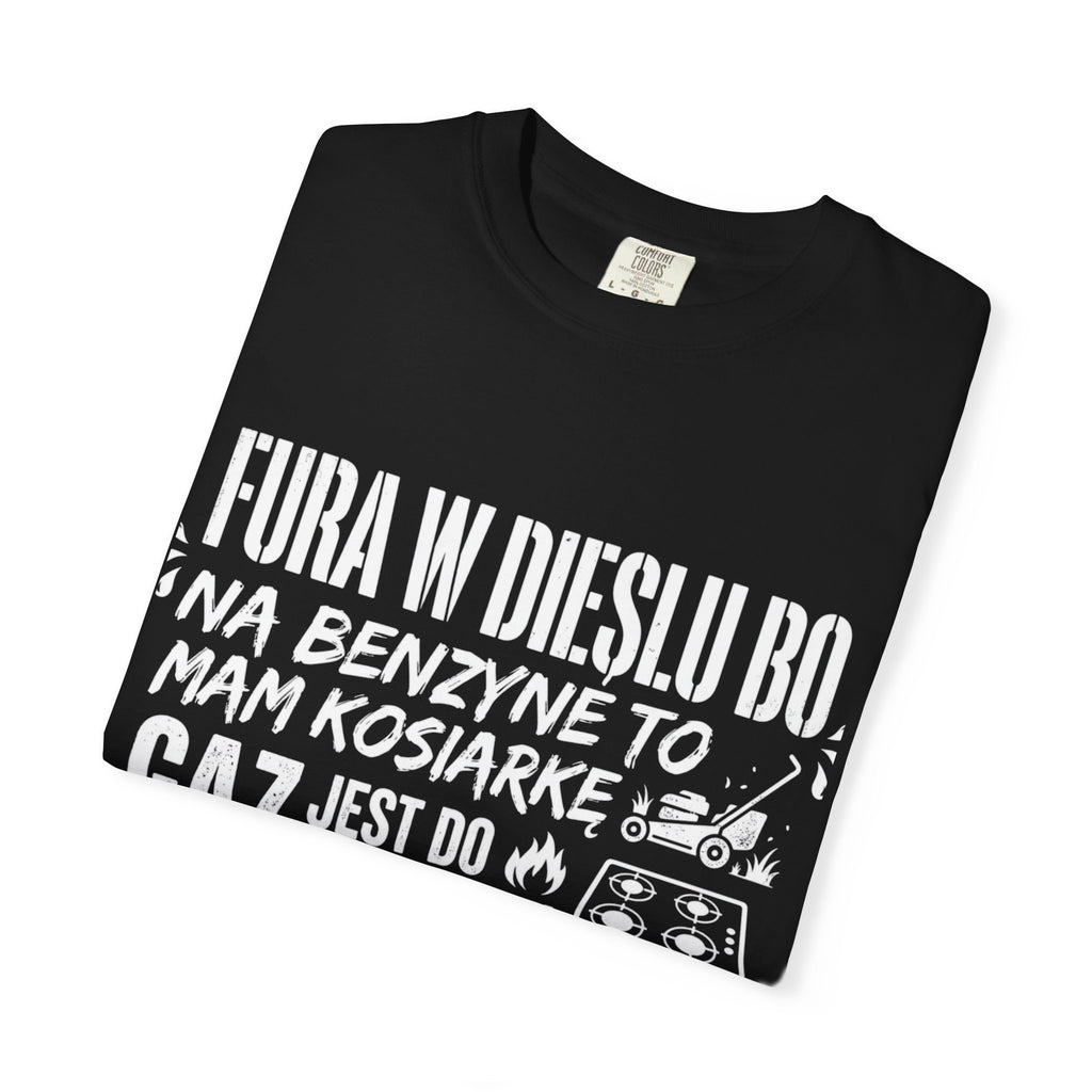 Czarna koszulka - Fura w dieslu bo..