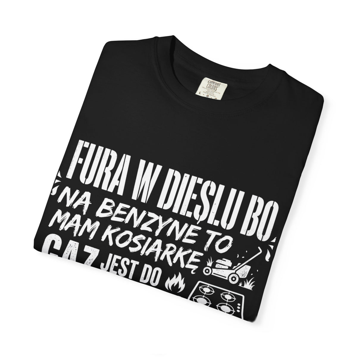 Czarna koszulka - Fura w dieslu bo..