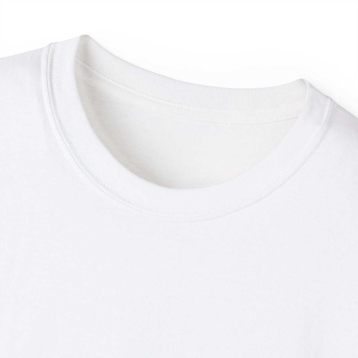 Classic White Cotton Tee — Minimal Test Sleeve Shirt