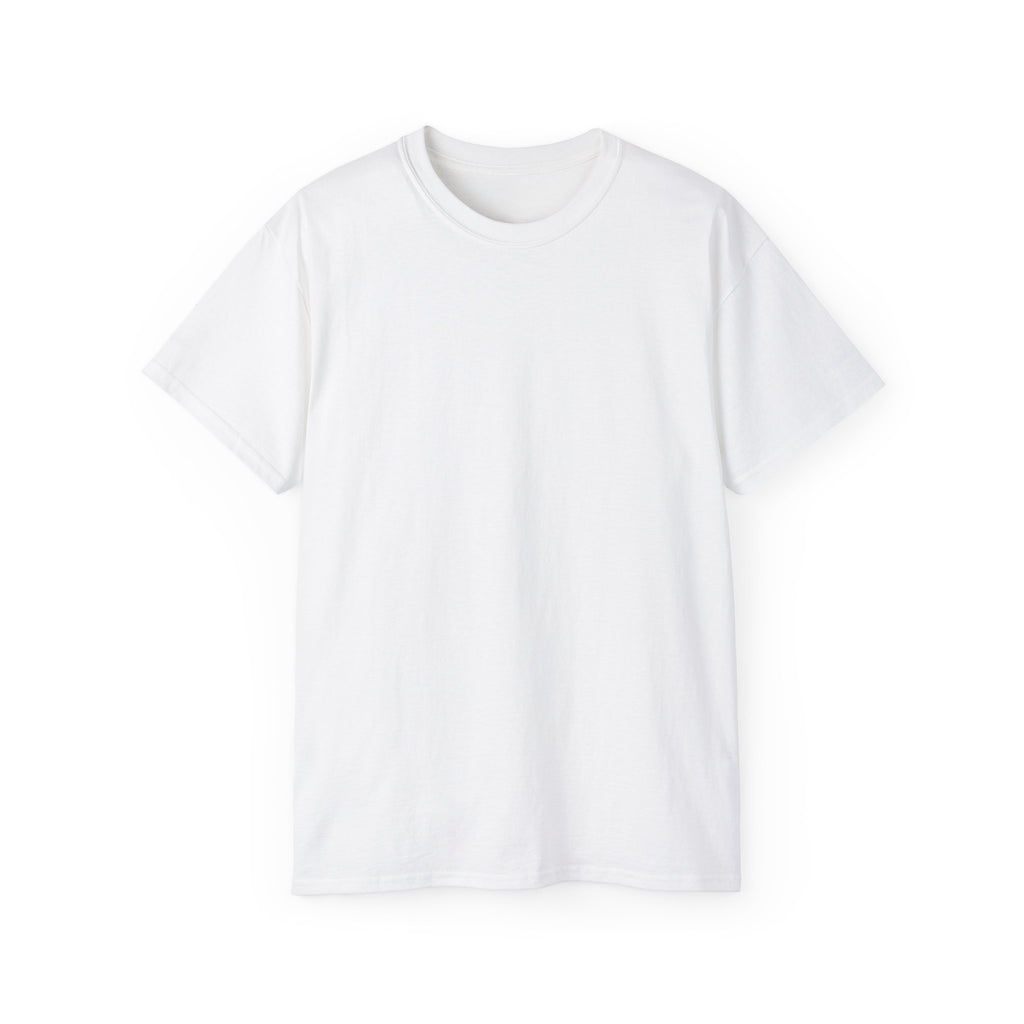 Classic White Cotton Tee — Minimal Test Sleeve Shirt