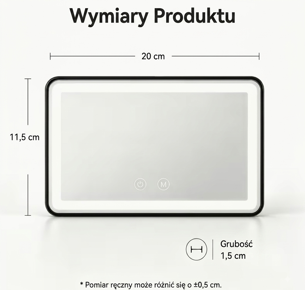 Samochodowe lusterko do makijażu